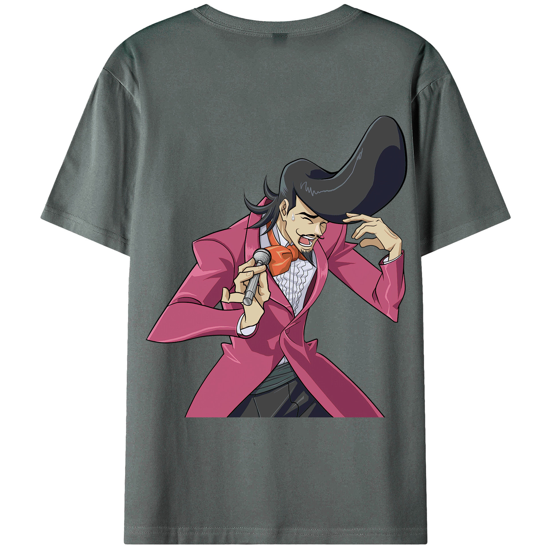 （画像用） 遊☆戯☆王 Yu-Gi-Oh! 綿100％ メンズ半袖Tシャツ（バックプリント） 通気性